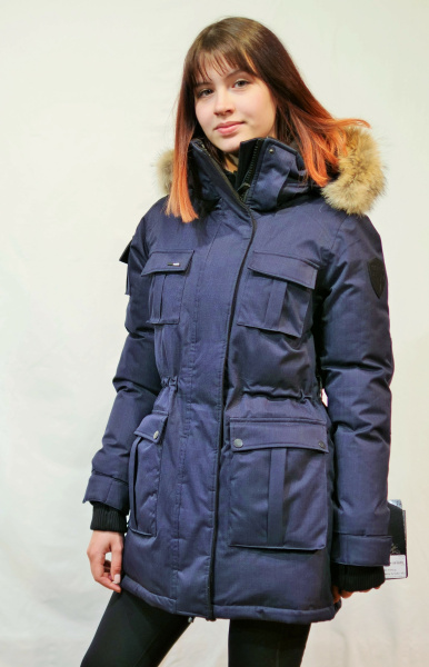 Пуховик Sindy (Женский; L; Navy)